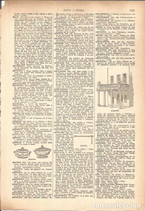 Otros art&iacute;culos de coleccionismo en papel: LAMINA V05582: Soportal y soperas - Varios