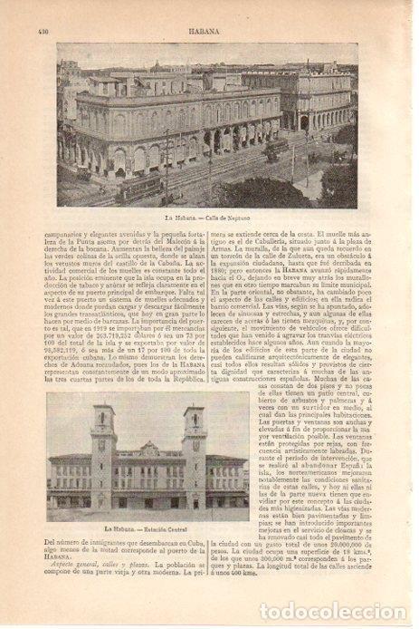Sammelleidenschaft Andere Papierartikel: LAMINA V08493: Calle de Neptuno, La Habana - Varios