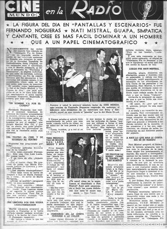 Otros art&iacute;culos de coleccionismo en papel: LAMINA 30326: Nati Mistral y Fernando Nogueras - VVAA