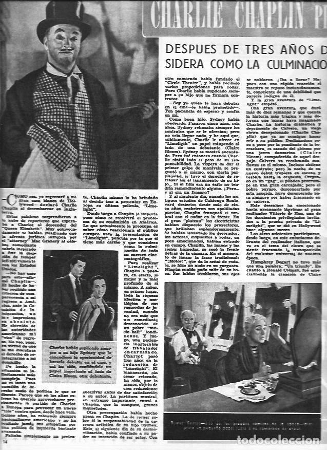 Otros art&iacute;culos de coleccionismo en papel: LAMINA 30324: Charlie Chaplin en Candilejas - VVAA