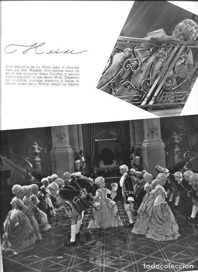Otros art&iacute;culos de coleccionismo en papel: LAMINA 30126: Escenas de Heidi con Shirley Temple - VVAA