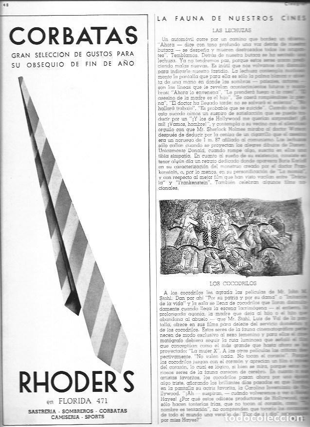 Otros art&iacute;culos de coleccionismo en papel: LAMINA 30159: Publicidad de corbatas Rhoders - VVAA