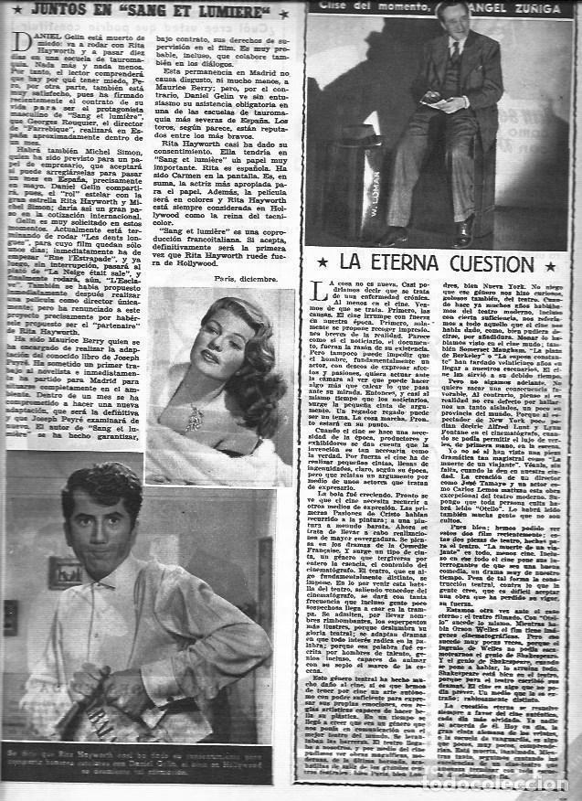 Otros art&iacute;culos de coleccionismo en papel: LAMINA 30419: Rita Hayworth y Daniel Gelin - VVAA