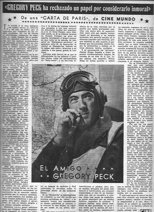 Otros art&iacute;culos de coleccionismo en papel: LAMINA 30225: Gregory Peck - VVAA