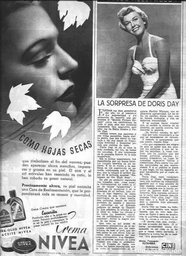 Otros art&iacute;culos de coleccionismo en papel: LAMINA 30280: Doris Day y publicidad de Nivea - VVAA