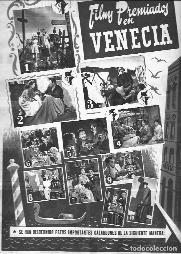 Paper Collecting Others: LAMINA 30276: Films premiados en Venecia 1952 - VVAA