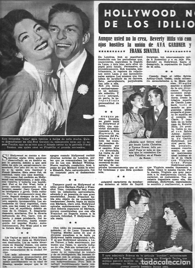 Otros art&iacute;culos de coleccionismo en papel: LAMINA 30296: Ava Gardner y Frank Sinatra - VVAA