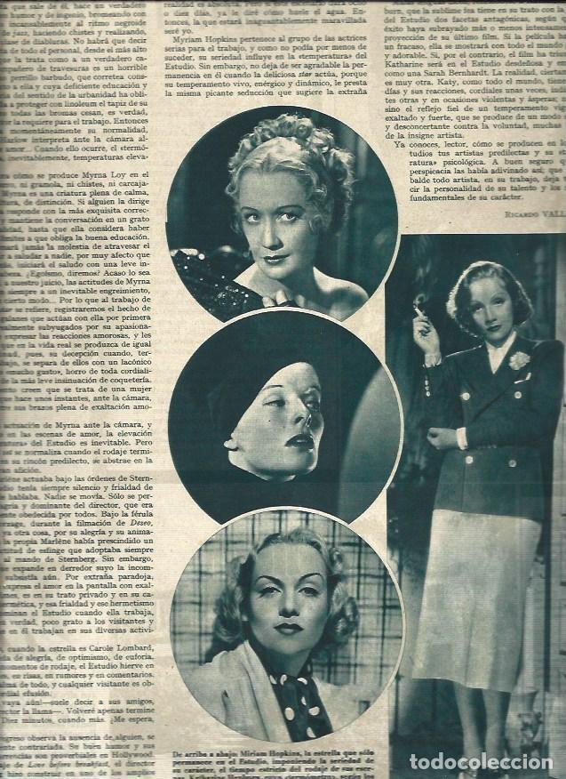 Otros art&iacute;culos de coleccionismo en papel: LAMINA 31363: Miriam Hopkins y Marlene Dietrich - VVAA