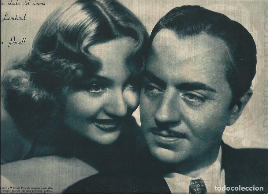 Sammelleidenschaft Andere Papierartikel: LAMINA 31414: Carole Lombard y William Powell - VVAA