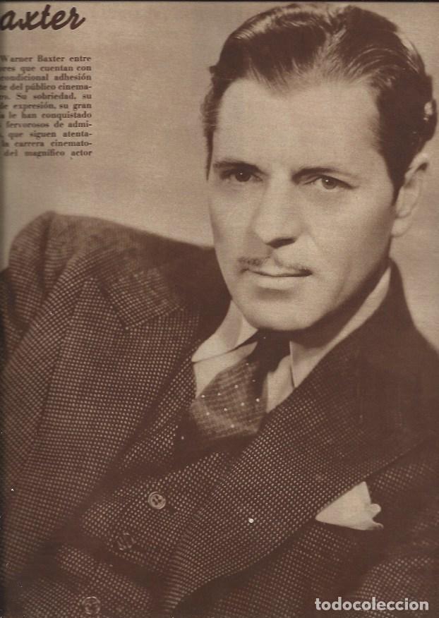 Sammelleidenschaft Andere Papierartikel: LAMINA 31290: Warner Baxter en foto de estudio - VVAA