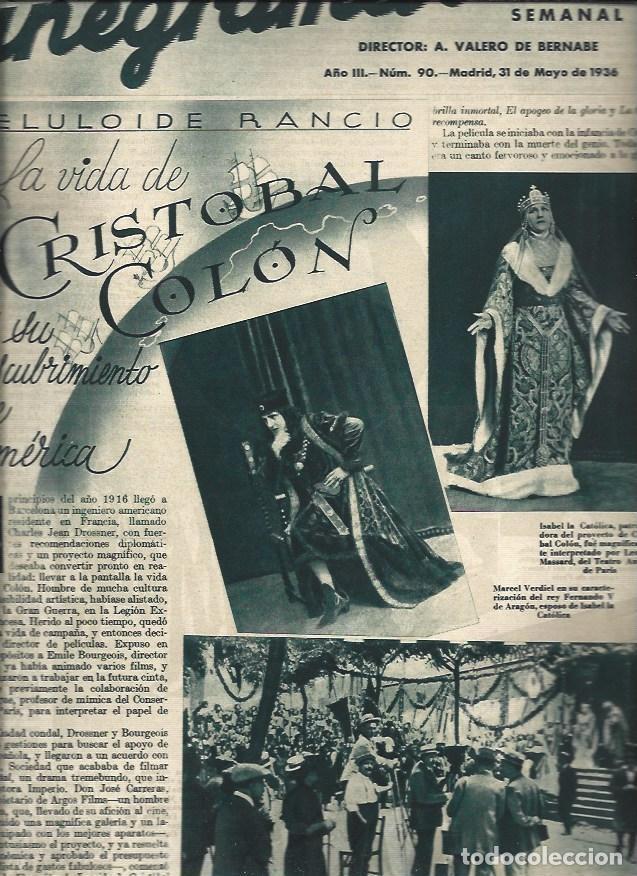 Otros art&iacute;culos de coleccionismo en papel: LAMINA 31279: Rodaje de La vida de Cristobal Colon - VVAA