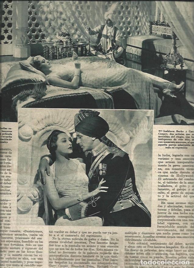 Otros art&iacute;culos de coleccionismo en papel: LAMINA 30563: Kathleen Burke y Gary Cooper - VVAA