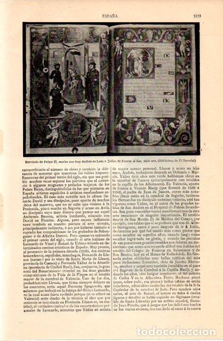 Otros art&iacute;culos de coleccionismo en papel: LAMINA V07395: Breviario de Felipe II por Fray Andres de Leon - Varios