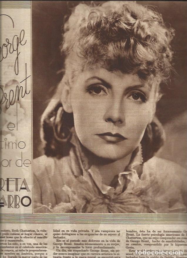 Otros art&iacute;culos de coleccionismo en papel: LAMINA 30894: Primer plano de Greta Garbo - VVAA
