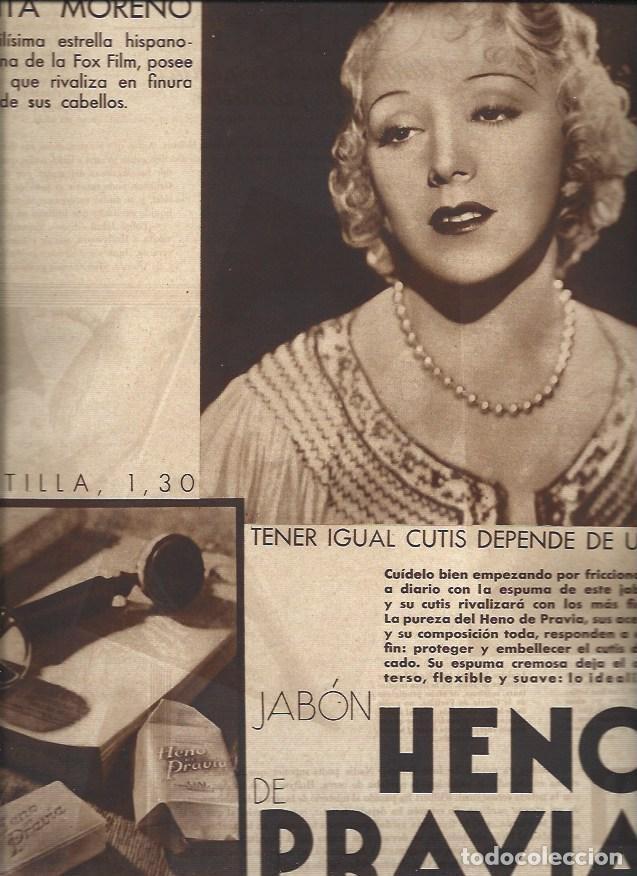 Otros art&iacute;culos de coleccionismo en papel: LAMINA 30939: Publicidad de Heno de Pravia con Rosita Moreno - VVAA