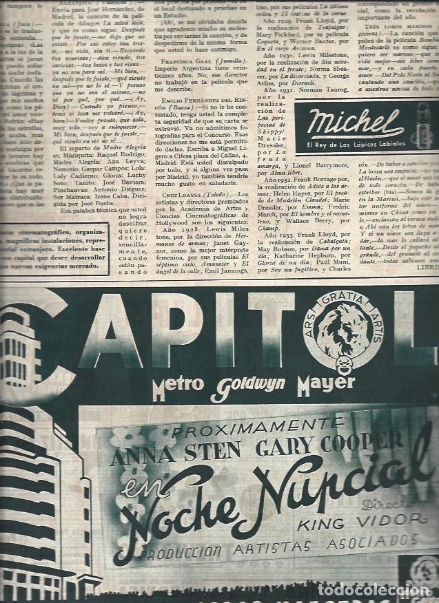 Otros art&iacute;culos de coleccionismo en papel: LAMINA 30852: Publicidad de Noche nupcial con Gary Cooper - VVAA
