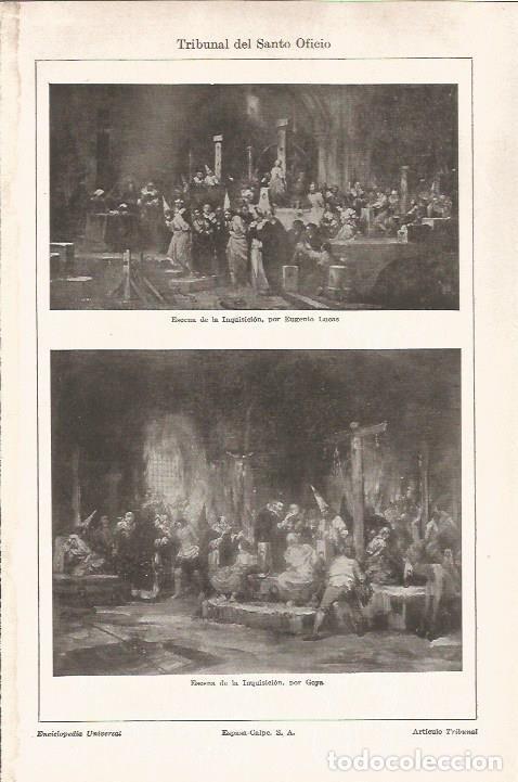Otros art&iacute;culos de coleccionismo en papel: LAMINA V06516: Escena de la Inquisicion, por Goya - Varios