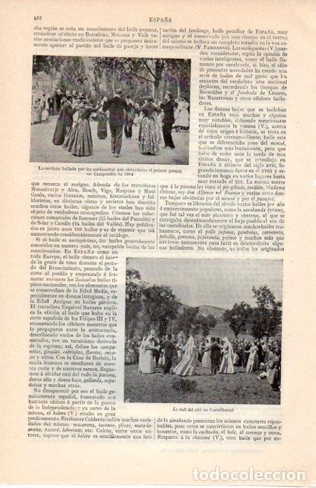Sammelleidenschaft Andere Papierartikel: LAMINA V07180: Colla de Sardana ganadora en Camprodon en 1904 - Varios