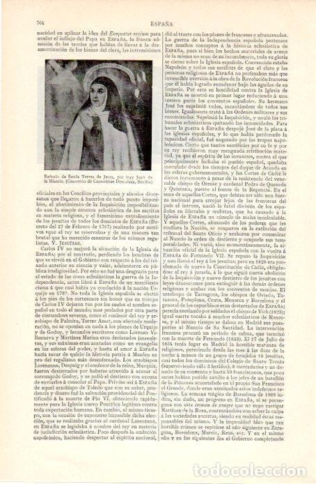 Otros art&iacute;culos de coleccionismo en papel: LAMINA V07279: Santa Teresa de Jesus por Juan de la Miseria - Varios