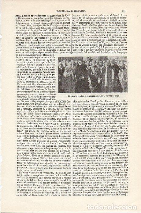 Otros art&iacute;culos de coleccionismo en papel: LAMINA V09642: Regente Horthy y su esposa - Varios