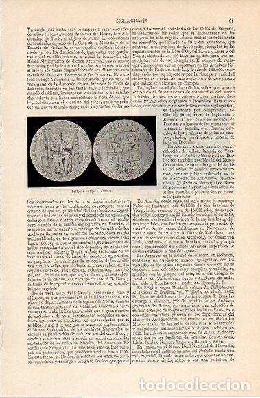Otros art&iacute;culos de coleccionismo en papel: LAMINA V10345: Sello de Felipe II 1597 - Varios