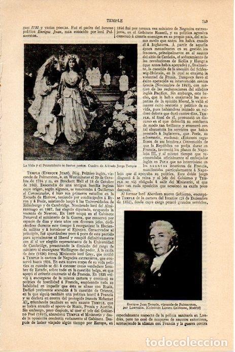 Paper Collecting Others: LAMINA V08256: Enrique Juan Temple, por Lawrence - Varios
