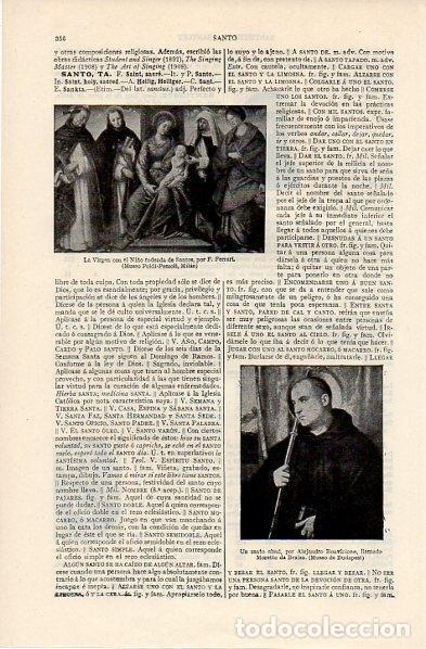 Otros art&iacute;culos de coleccionismo en papel: LAMINA V11267: La Virgen con el Ni&ntilde;o, por F. Ferrari - Varios