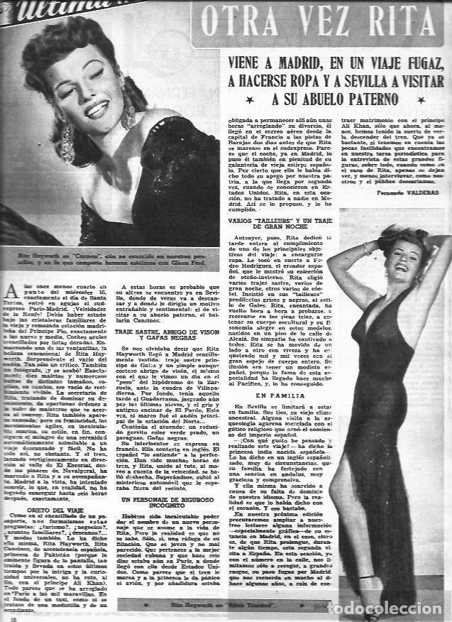 Otros art&iacute;culos de coleccionismo en papel: LAMINA 30322: Rita Hayworth en Carmen - VVAA