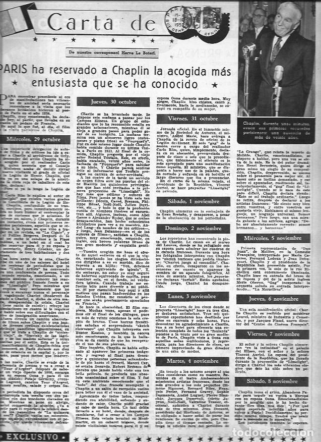 Outros artigos de papel: LAMINA 30372: Charles Chaplin en Paris - VVAA
