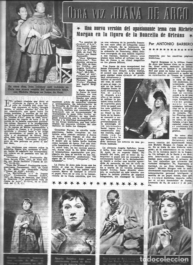 Otros art&iacute;culos de coleccionismo en papel: LAMINA 30405: Actrices cono Juana de Arco - VVAA