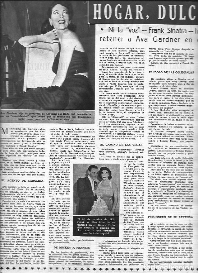 Otros art&iacute;culos de coleccionismo en papel: LAMINA 30403: Ava Gardner y con Frank Sinatra - VVAA