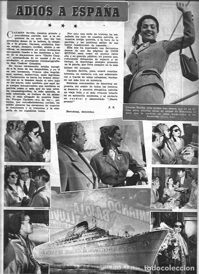 Otros art&iacute;culos de coleccionismo en papel: LAMINA 30418: Carmen Sevilla de viaje a America - VVAA