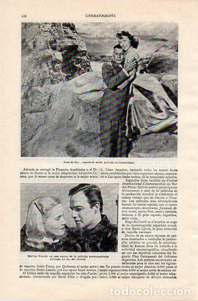 Otros art&iacute;culos de coleccionismo en papel: LAMINA V10908: Marlon Brando en La ley del silencio - Varios