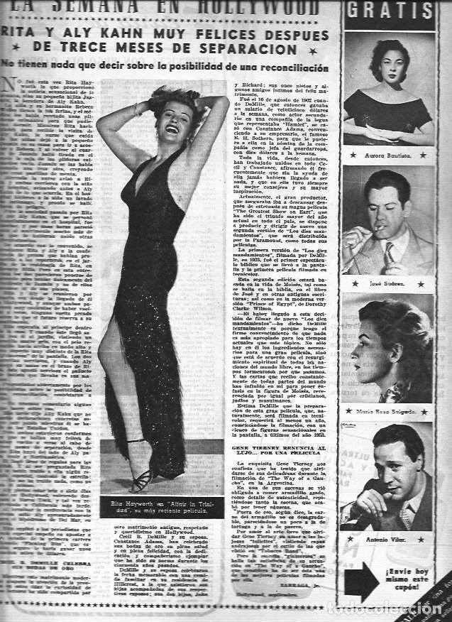 Otros art&iacute;culos de coleccionismo en papel: LAMINA 30259: Rita Hayworth en Affair in Trinidad - VVAA