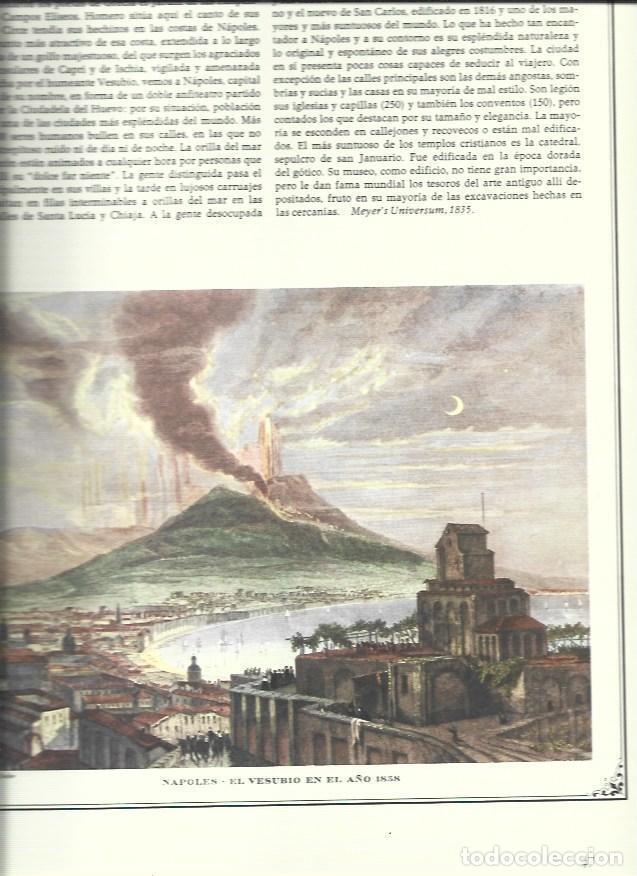 Sammelleidenschaft Andere Papierartikel: LAMINA 30472: El Vesubio en 1838 - Recopilado por Rolf Muller