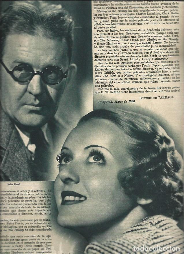 Otros art&iacute;culos de coleccionismo en papel: LAMINA 31157: John Ford y Bette Davis - VVAA