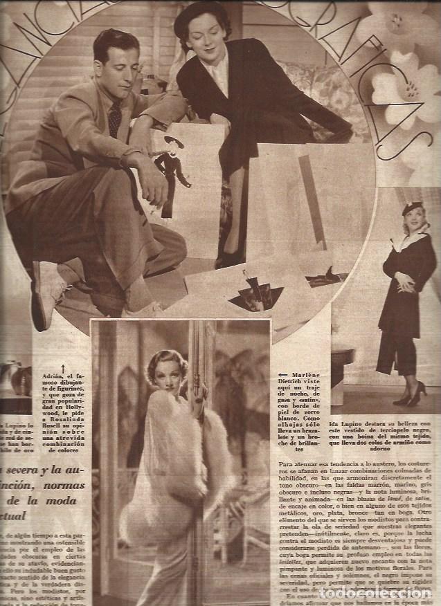 Sammelleidenschaft Andere Papierartikel: LAMINA 31007: Marlene Dietric, Ida Lupino y Adrian con Rosalinda Russell - VVAA