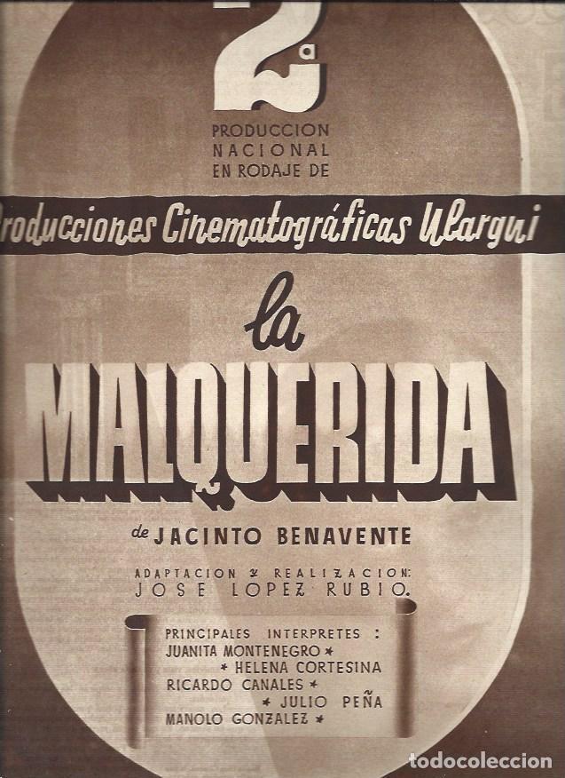 Otros art&iacute;culos de coleccionismo en papel: LAMINA 31408: Cartel de La malquerida de Jacinto Benavente - VVAA