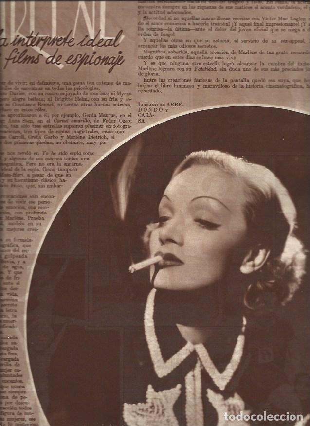 Otros art&iacute;culos de coleccionismo en papel: LAMINA 31309: Marlene Dietrich fumando - VVAA
