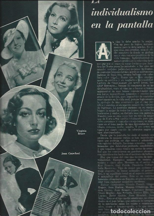 Otros art&iacute;culos de coleccionismo en papel: LAMINA 31301: Greta Garbo, Kathe de Nagy, Joan Crawford y Virginia Bruce - VVAA