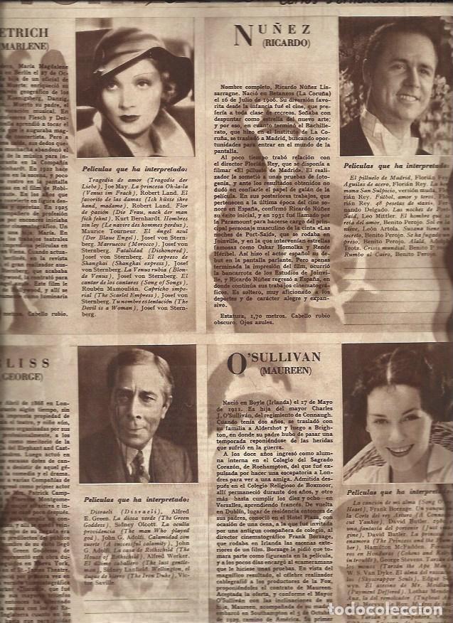 Otros art&iacute;culos de coleccionismo en papel: LAMINA 30609: Marlene Dietrich, Ricardo Nu&ntilde;ez, George Arliss y Maureen O'Sullivan - VVAA