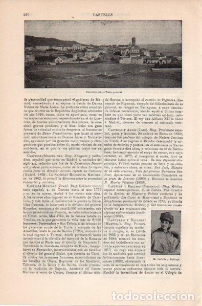 Altri oggetti di carta: LAMINA V11730: Vista de Castelltersol - Varios