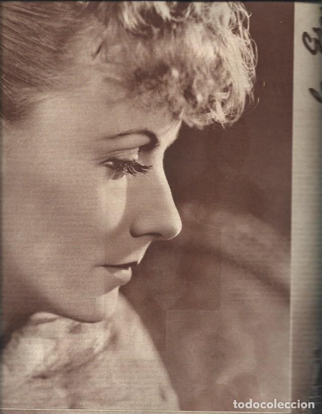 Otros art&iacute;culos de coleccionismo en papel: LAMINA 30864: Foto de perfil de Greta Garbo - VVAA