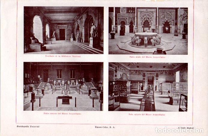 Sammelleidenschaft Andere Papierartikel: LAMINA V09048: Salas del Museo Arqueologico de Madrid - Varios