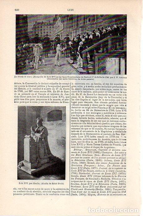 Otros art&iacute;culos de coleccionismo en papel: LAMINA V08890: Luis XVI, por Gaulle - Varios