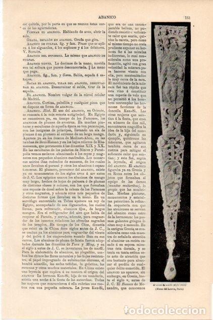 Otros art&iacute;culos de coleccionismo en papel: LAMINA V13385: Abanico de marfil siglo XVIII - Varios