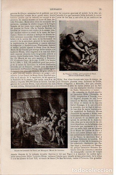Otros art&iacute;culos de coleccionismo en papel: LAMINA V09699: Muerte de Leonardo da Vinci, por Menageot - Varios