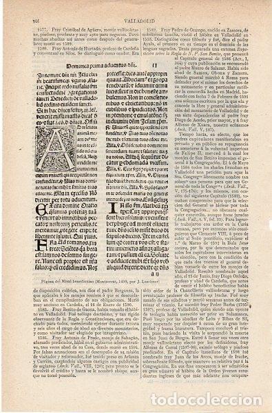 Otros art&iacute;culos de coleccionismo en papel: LAMINA V10666: Pagina del Misal Benedictino por J. Luschner - Varios