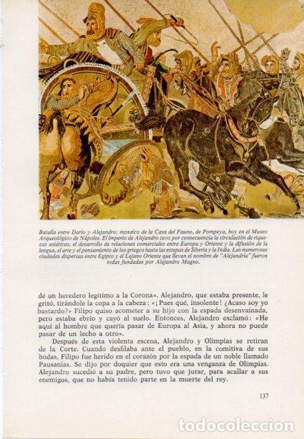 Otros art&iacute;culos de coleccionismo en papel: LAMINA V15390: Mosaico de la Casa del Fauno de Pompeya - Varios