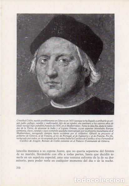 Otros art&iacute;culos de coleccionismo en papel: LAMINA V15465: Retrato de Cristobal Colon - Varios